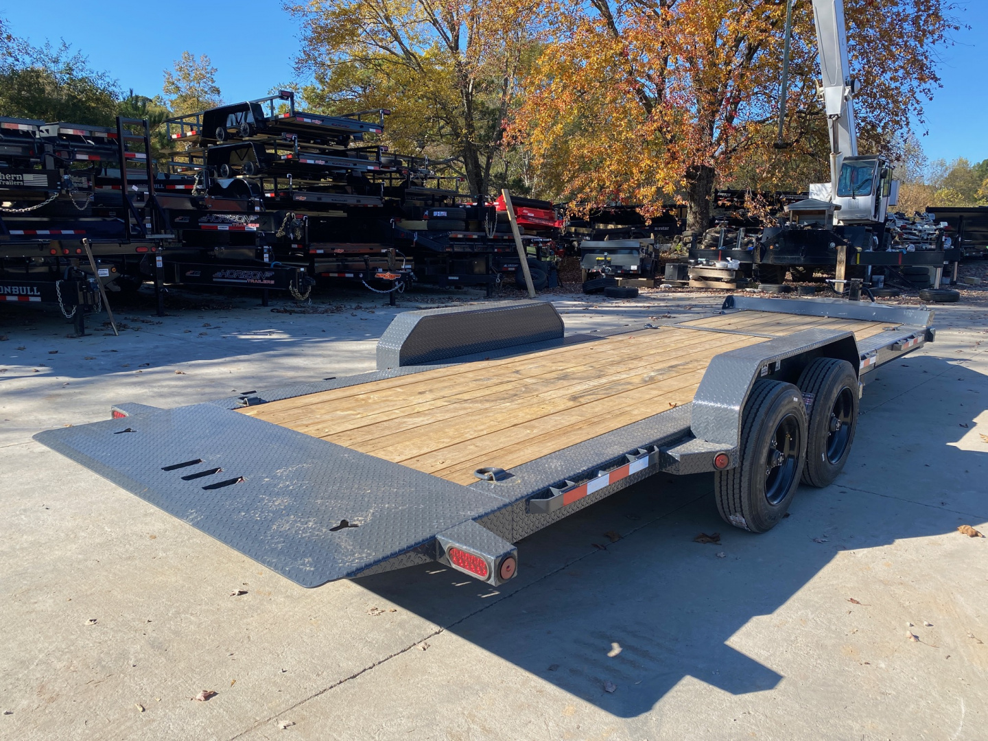 New 2026-Iron-Bull-Trailers-7×22-16K-Tilt-Deck-Equipment-Trailer-–-Heavy-Duty-Manual-Tilt-with-Toolbox-Model-TWB-T16K722II
