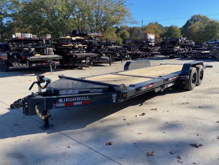 New 2026-Iron-Bull-Trailers-7×22-16K-Tilt-Deck-Equipment-Trailer-–-Heavy-Duty-Manual-Tilt-with-Toolbox-Model-TWB-T16K722II