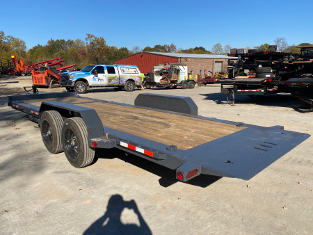 New 2026-Iron-Bull-Trailers-7×22-16K-Tilt-Deck-Equipment-Trailer-–-Heavy-Duty-Manual-Tilt-with-Toolbox-Model-TWB-T16K722II