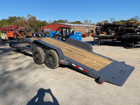New 2026-Iron-Bull-Trailers-7×22-16K-Tilt-Deck-Equipment-Trailer-–-Heavy-Duty-Manual-Tilt-with-Toolbox-Model-TWB-T16K722II