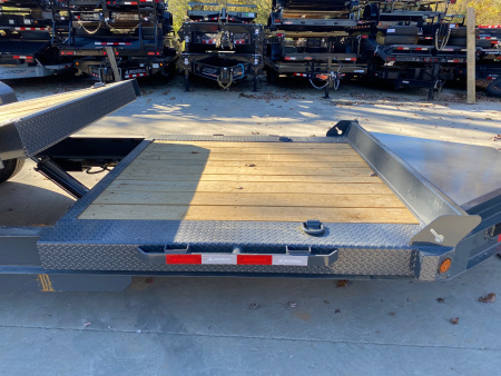 New 2026-Iron-Bull-Trailers-7×22-16K-Tilt-Deck-Equipment-Trailer-–-Heavy-Duty-Manual-Tilt-with-Toolbox-Model-TWB-T16K722II