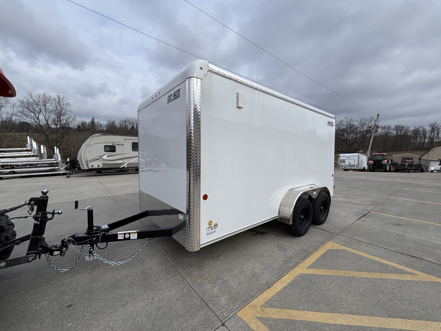 New 2026 Car Mate Trailers 7x14 Sportster HD Enclosed Trailer w/ Barn Doors - 7000# GVWR