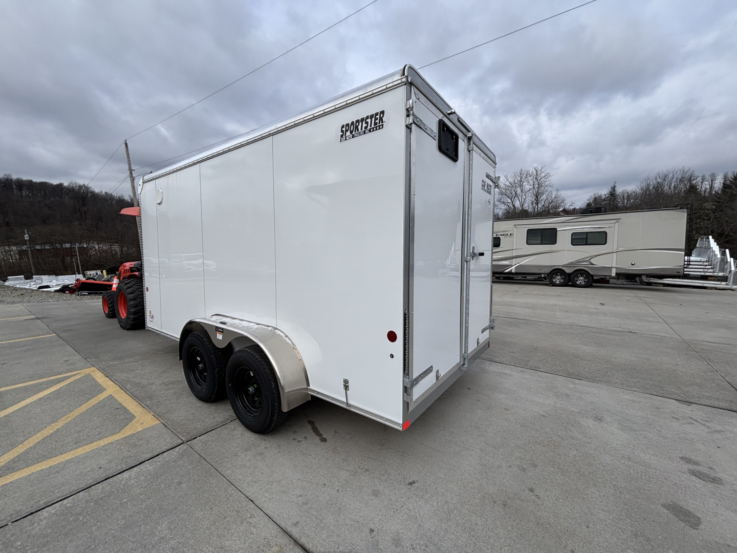 New 2026 Car Mate Trailers 7x14 Sportster HD Enclosed Trailer w/ Barn Doors - 7000# GVWR