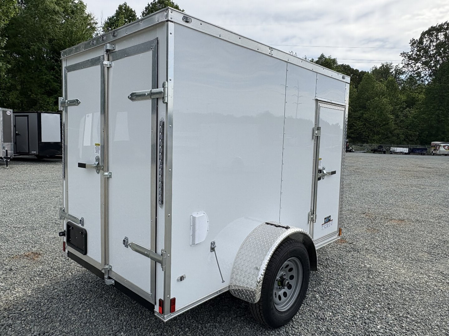 New 2026 Anvil 5X8 w/ Double Doors, Extra Height, & Side Door Cargo / Enclosed Trailer