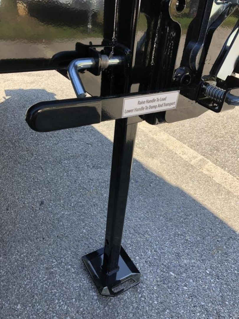 New 7 x 16 DUT15 BWISE Telescopic Ultimate Dump Trailer 15.4k**Hammertone Black/Gray Frame