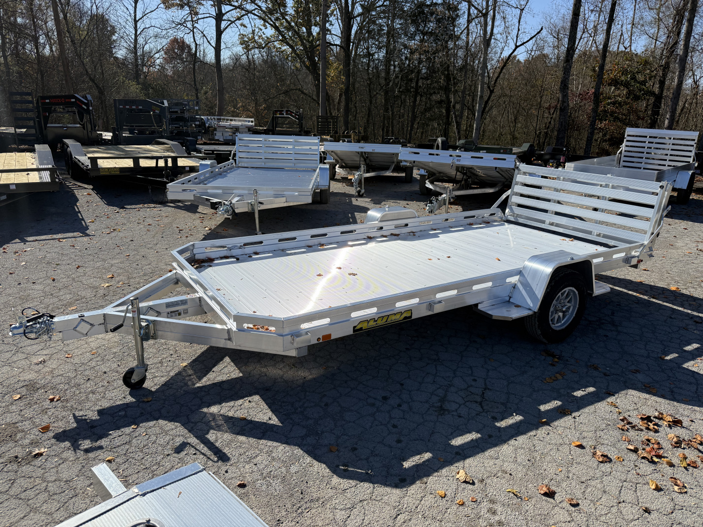New 2026 Aluma 7814S-BT Utility Trailer