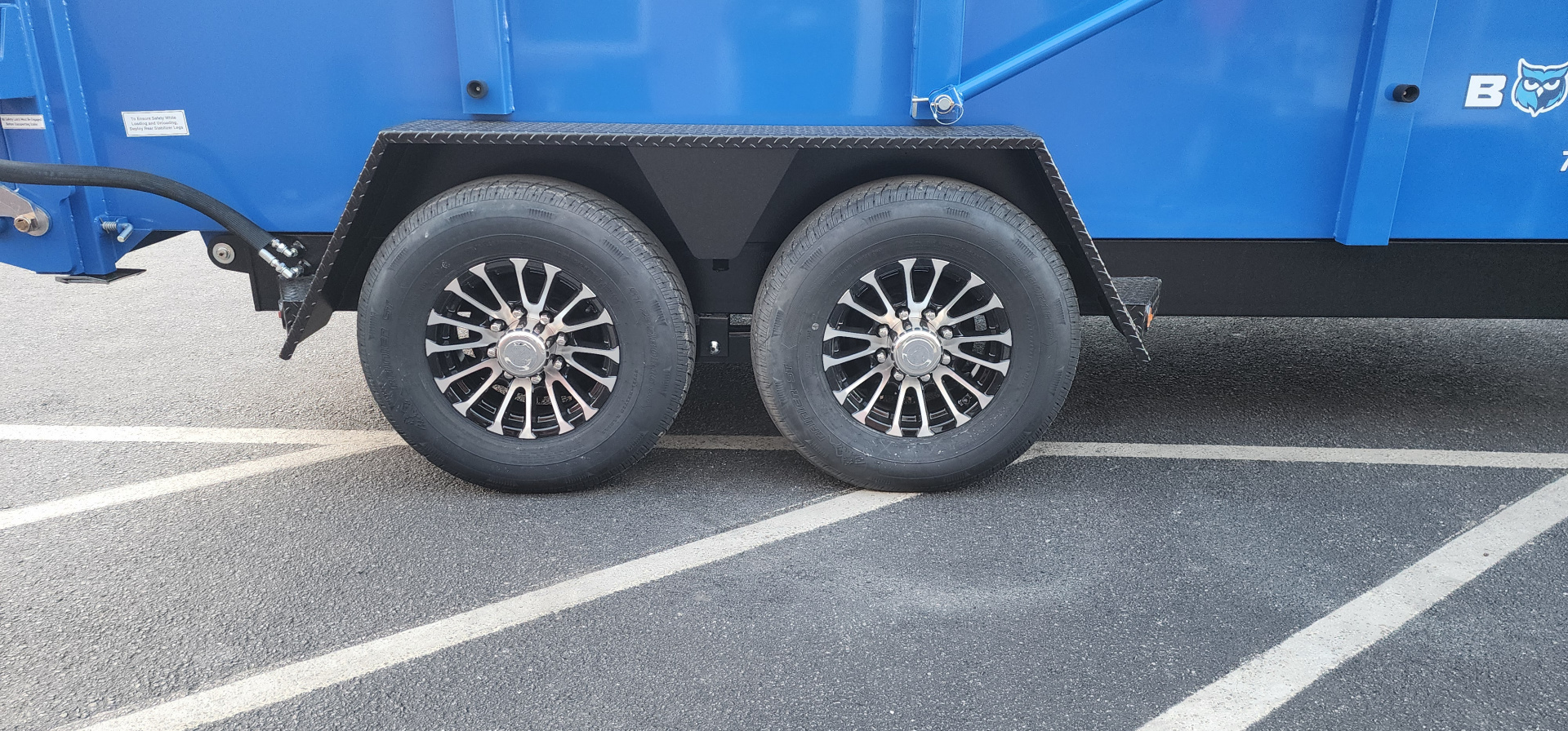 New 7 x 14 DUT15 BWISE Telescopic Ultimate Dump Trailer 15.4K **Blue/Black Frame