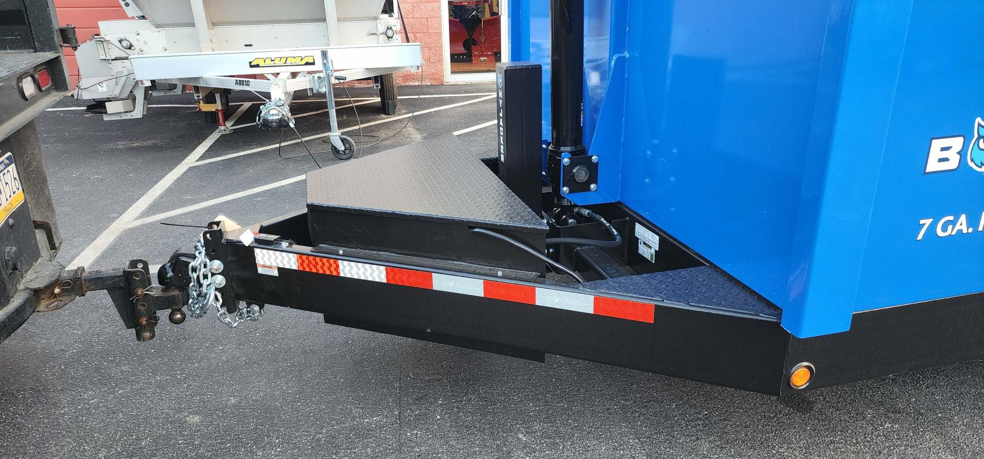 New 7 x 14 DUT15 BWISE Telescopic Ultimate Dump Trailer 15.4K **Blue/Black Frame