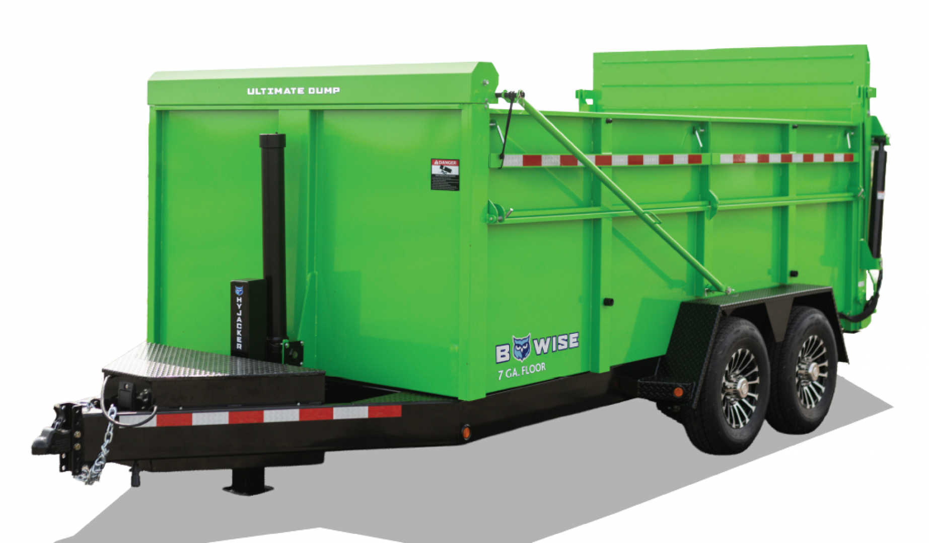 New 7 x 14 DUT15 BWISE Telescopic Ultimate Dump Trailer 15.4K **Blue/Black Frame