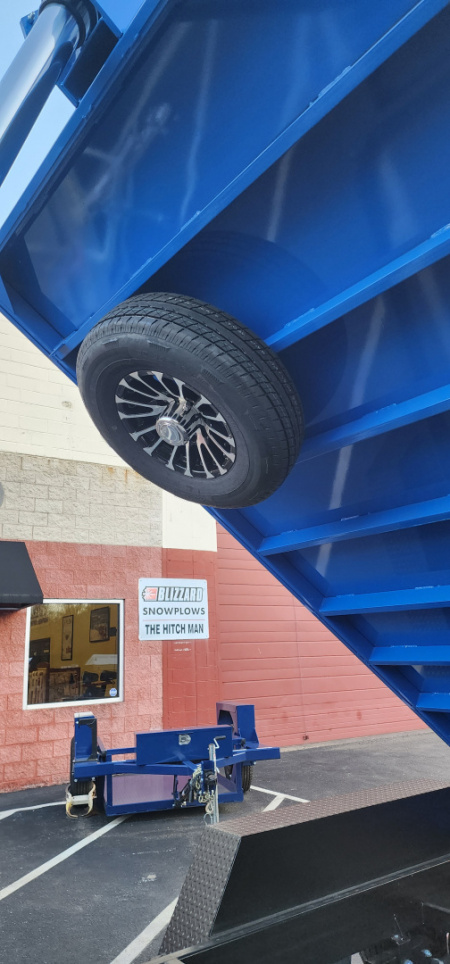 New 7 x 14 DUT15 BWISE Telescopic Ultimate Dump Trailer 15.4K **Blue/Black Frame