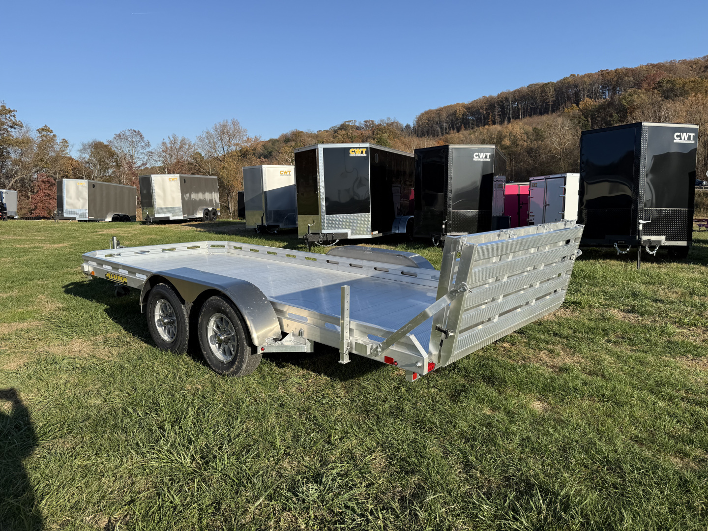 New 2026 Aluma 7816TA-EL-RTD Utility Trailer