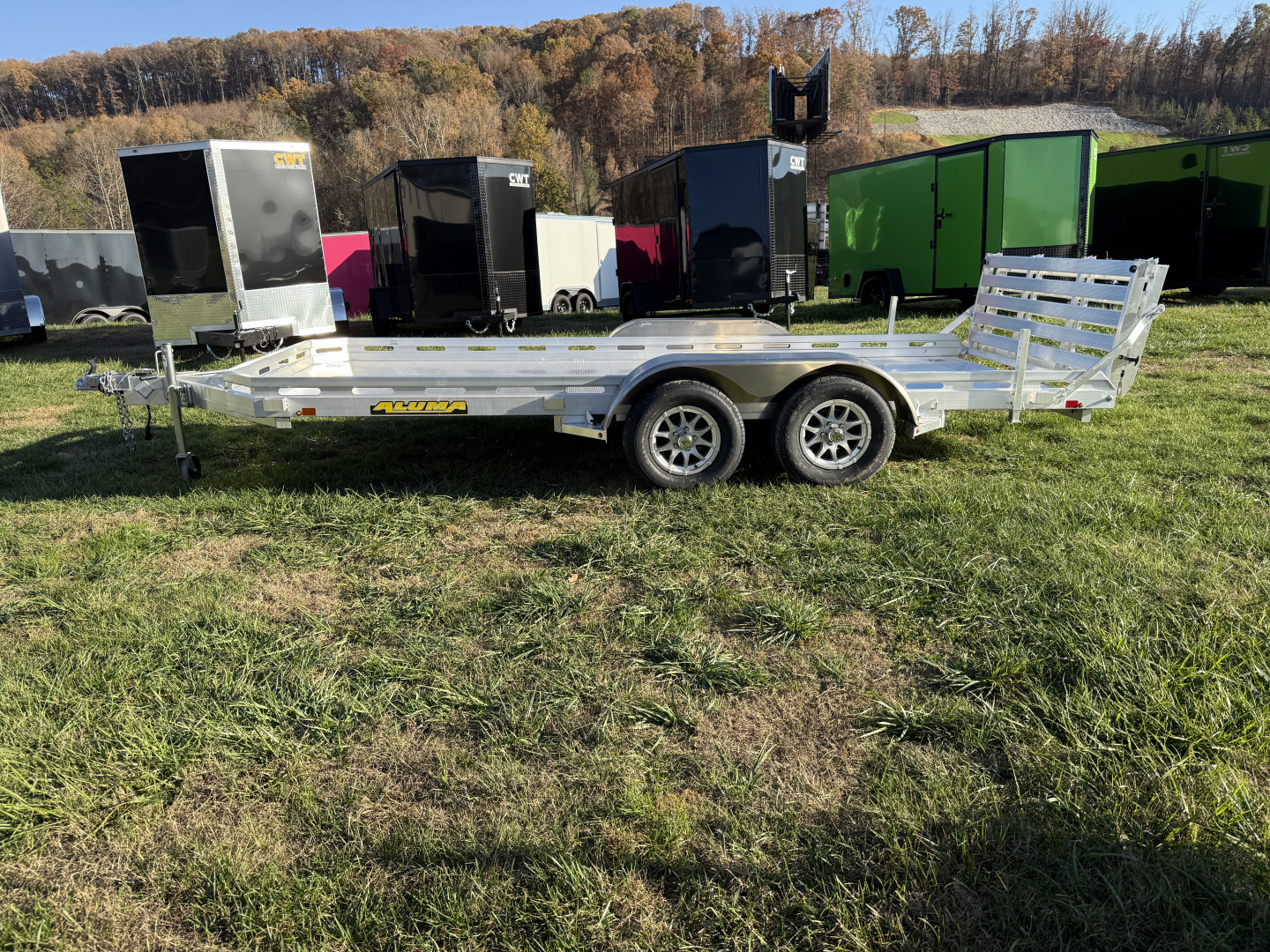New 2026 Aluma 7816TA-EL-RTD Utility Trailer