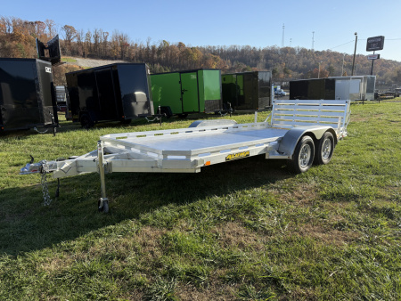 New 2026 Aluma 7816TA-EL-RTD W/ SPARE Utility Trailer