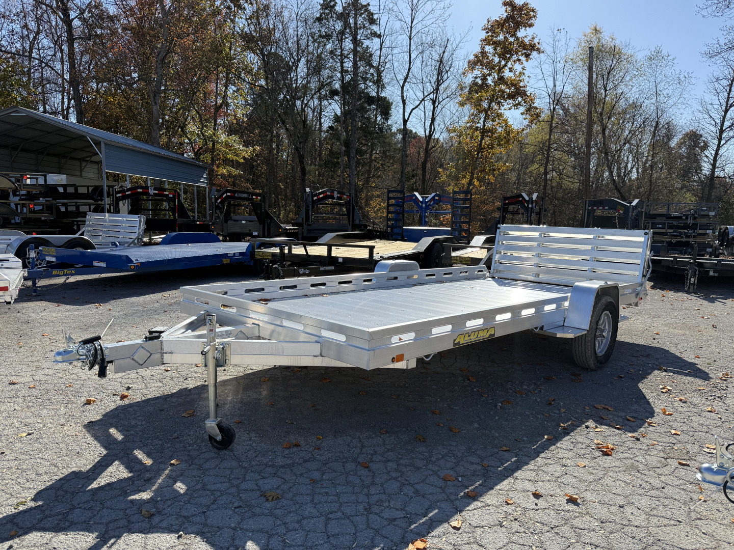 New 2026 Aluma 8015S-EL-BT Utility Trailer