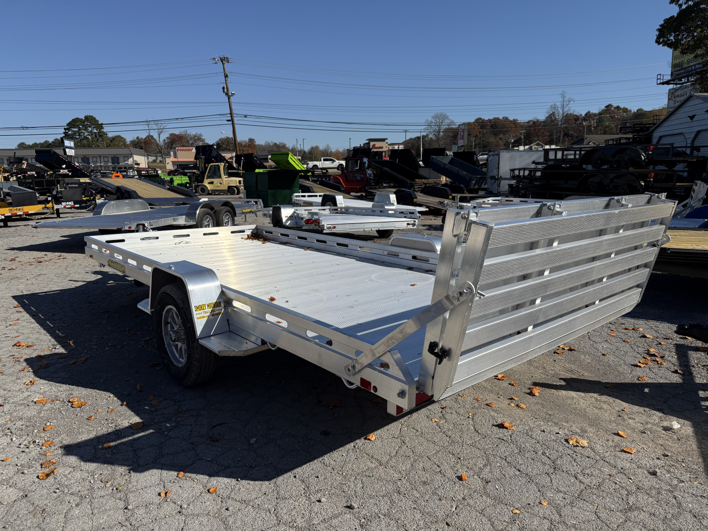 New 2026 Aluma 8015S-EL-BT Utility Trailer