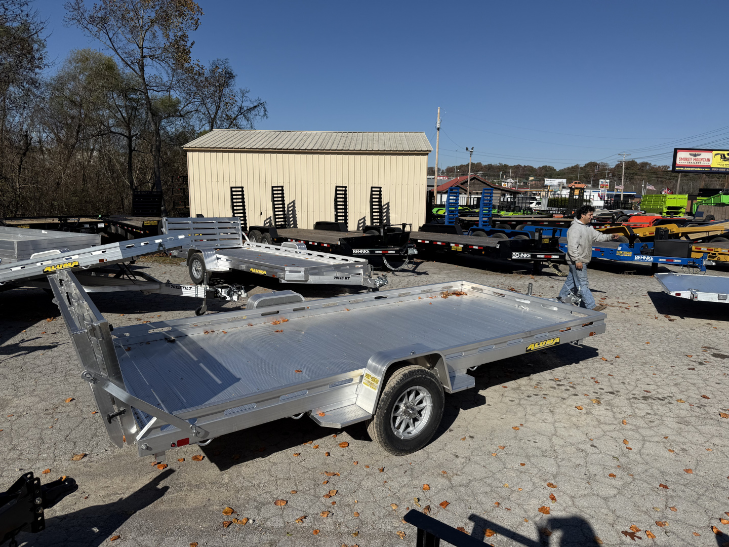 New 2026 Aluma 8015S-EL-BT Utility Trailer