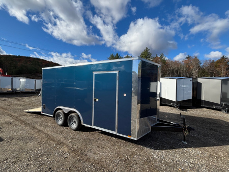 New 2026 SPARTAN 8.5X16 + 2ft V nose/ 7' Int Height/ 16" OC Construction / Ext Tongue/ Polycore - 7000GVW