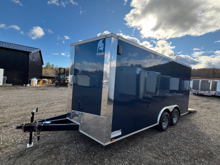 New 2026 SPARTAN 8.5X16 + 2ft V nose/ 7' Int Height/ 16" OC Construction / Ext Tongue/ Polycore - 7000GVW
