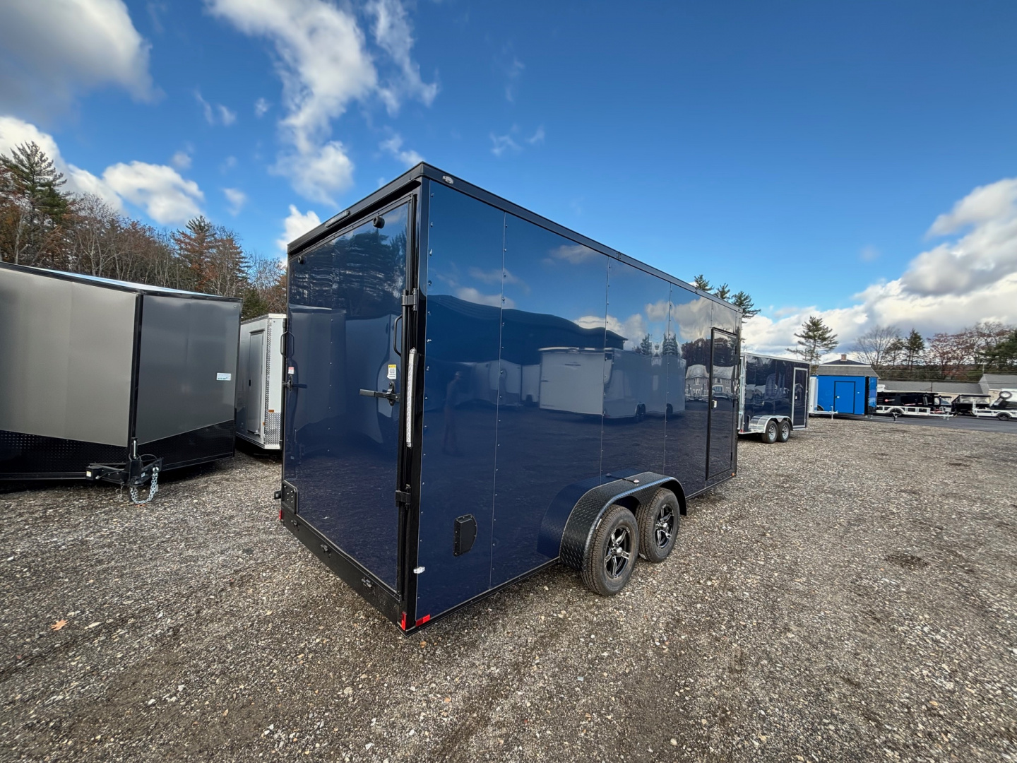 New 2026 SPARTAN 7X18 + 2ft V nose/ 7'6 Int Height/ .080 Polycore Exterior/ Blackout Package- 7000GVW