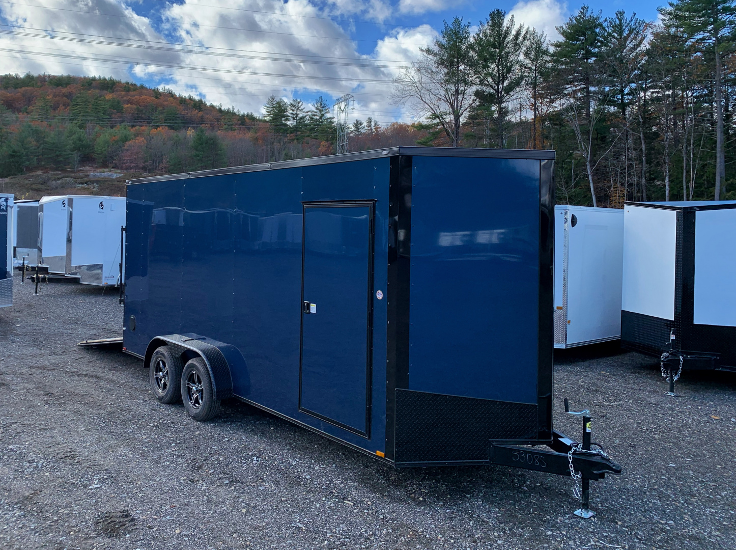 New 2026 SPARTAN 7X18 + 2ft V nose/ 7'6 Int Height/ .080 Polycore Exterior/ Blackout Package- 7000GVW