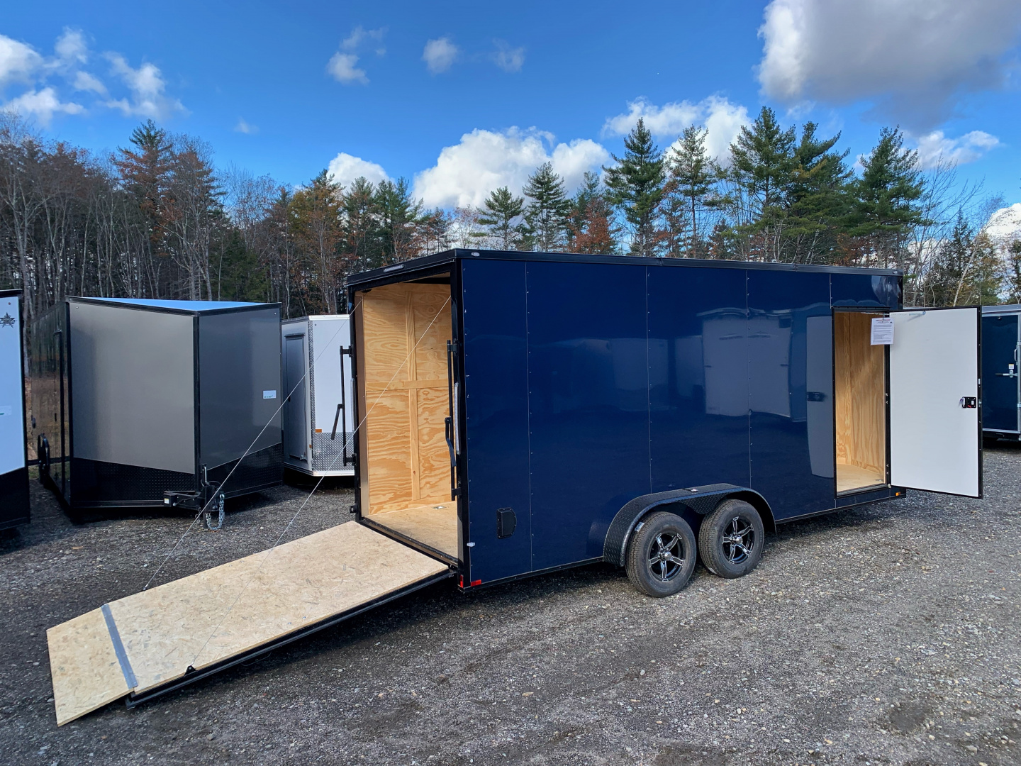 New 2026 SPARTAN 7X18 + 2ft V nose/ 7'6 Int Height/ .080 Polycore Exterior/ Blackout Package- 7000GVW