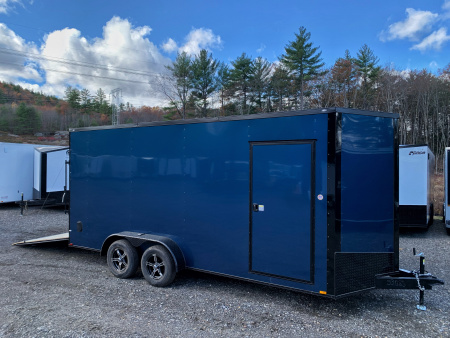 New 2026 SPARTAN 7X18 + 2ft V nose/ 7'6 Int Height/ .080 Polycore Exterior/ Blackout Package- 7000GVW