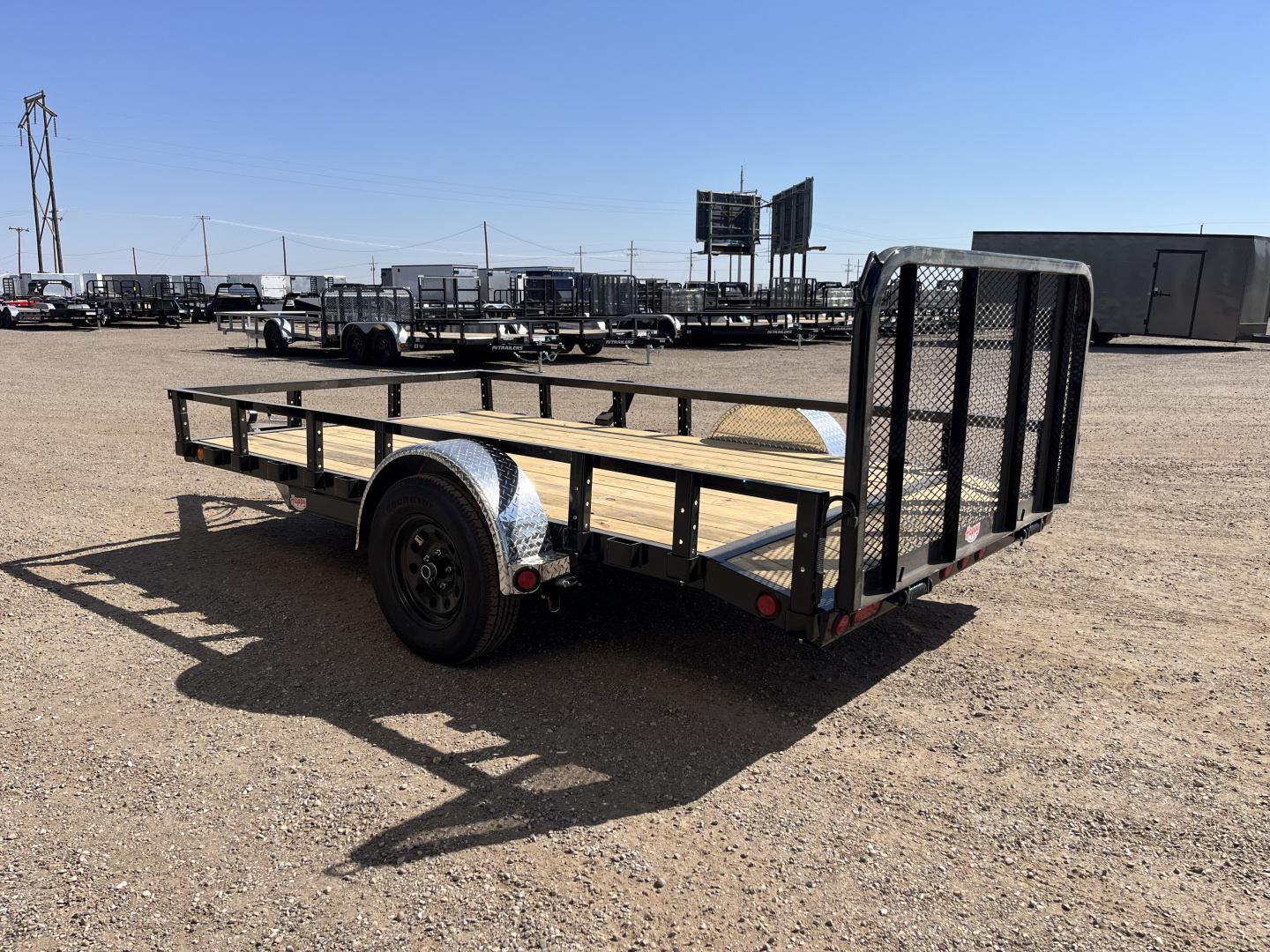 New 2026 PJ 77"x12' Single Axle Utility Trailer - U7
