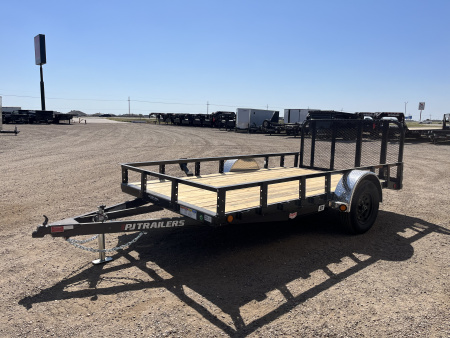 New 2026 PJ 77"x12' Single Axle Utility Trailer - U7
