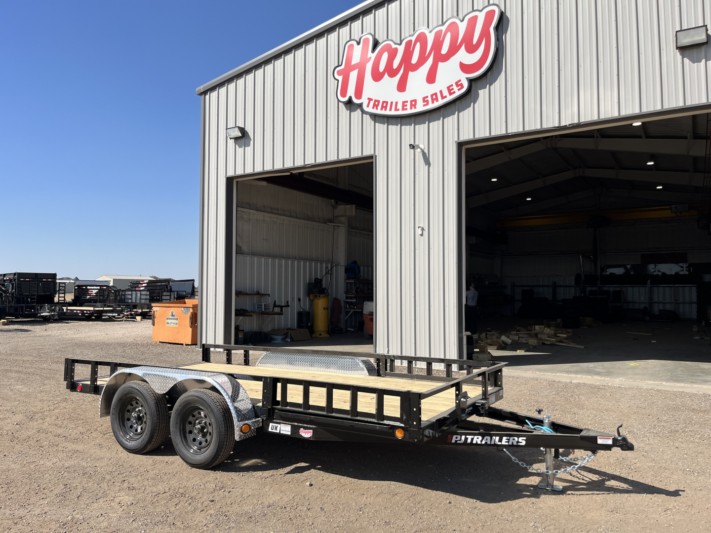 New 2026 PJ 77"x14' Tandem Axle Utility Trailer - UK