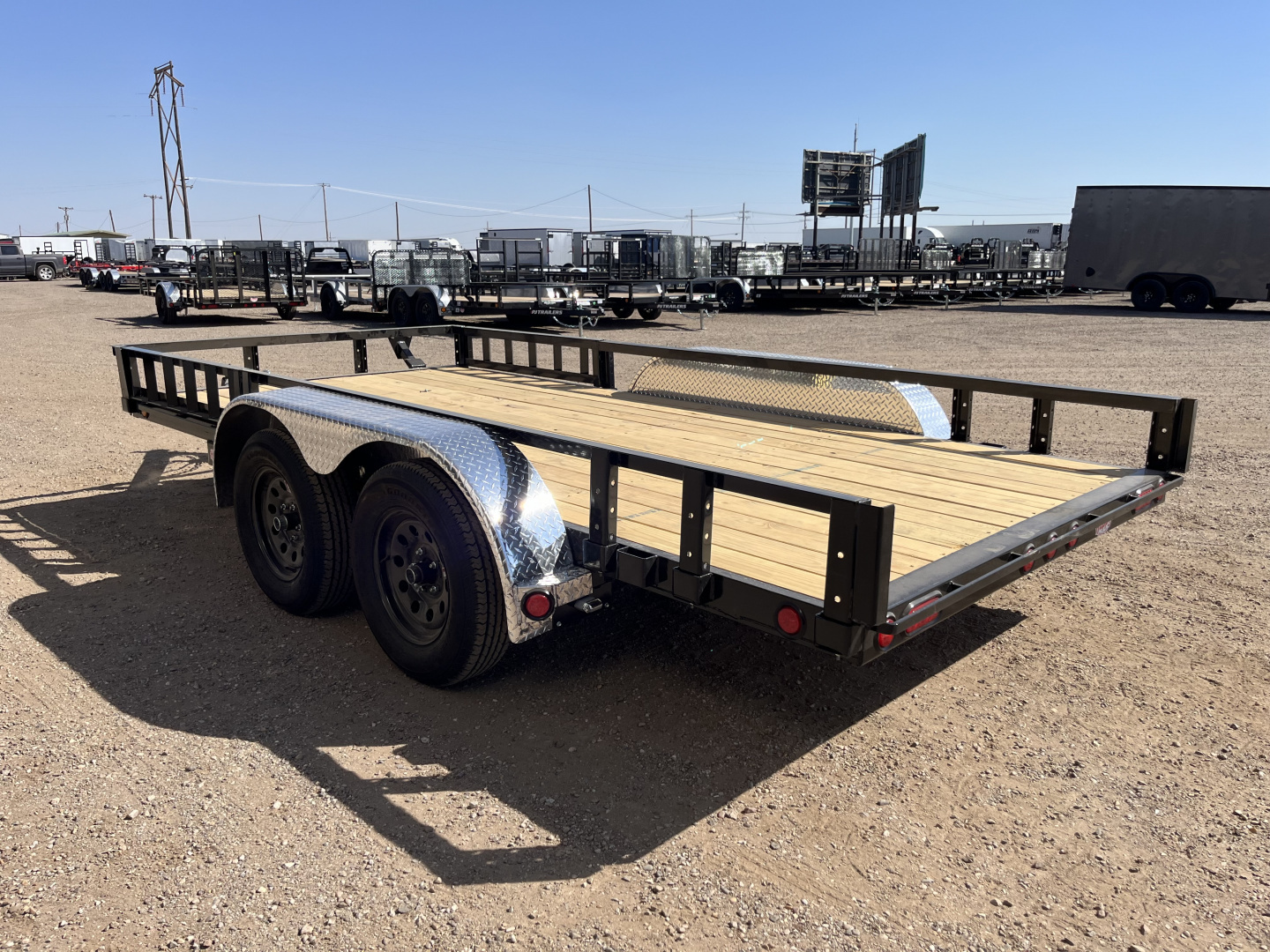 New 2026 PJ 77"x14' Tandem Axle Utility Trailer - UK