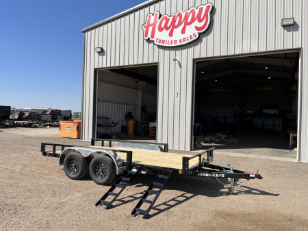 New 2026 PJ 77"x14' Tandem Axle Utility Trailer - UK