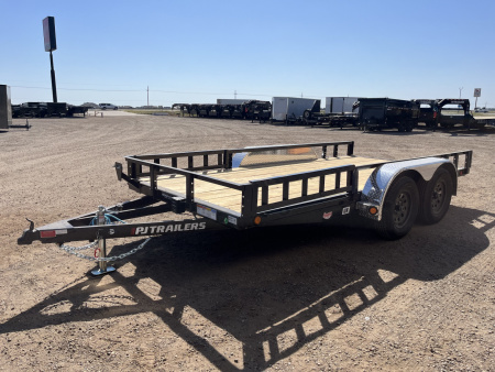New 2026 PJ 77"x14' Tandem Axle Utility Trailer - UK