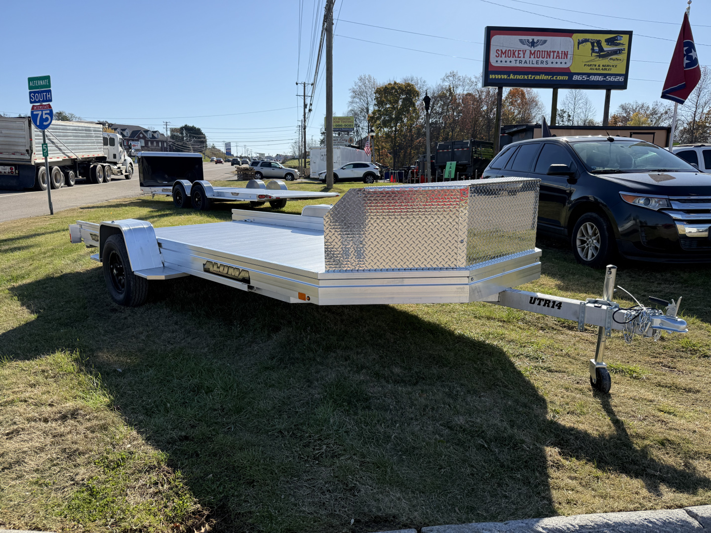 New 2026 Aluma UTR14S-R Utility Trailer