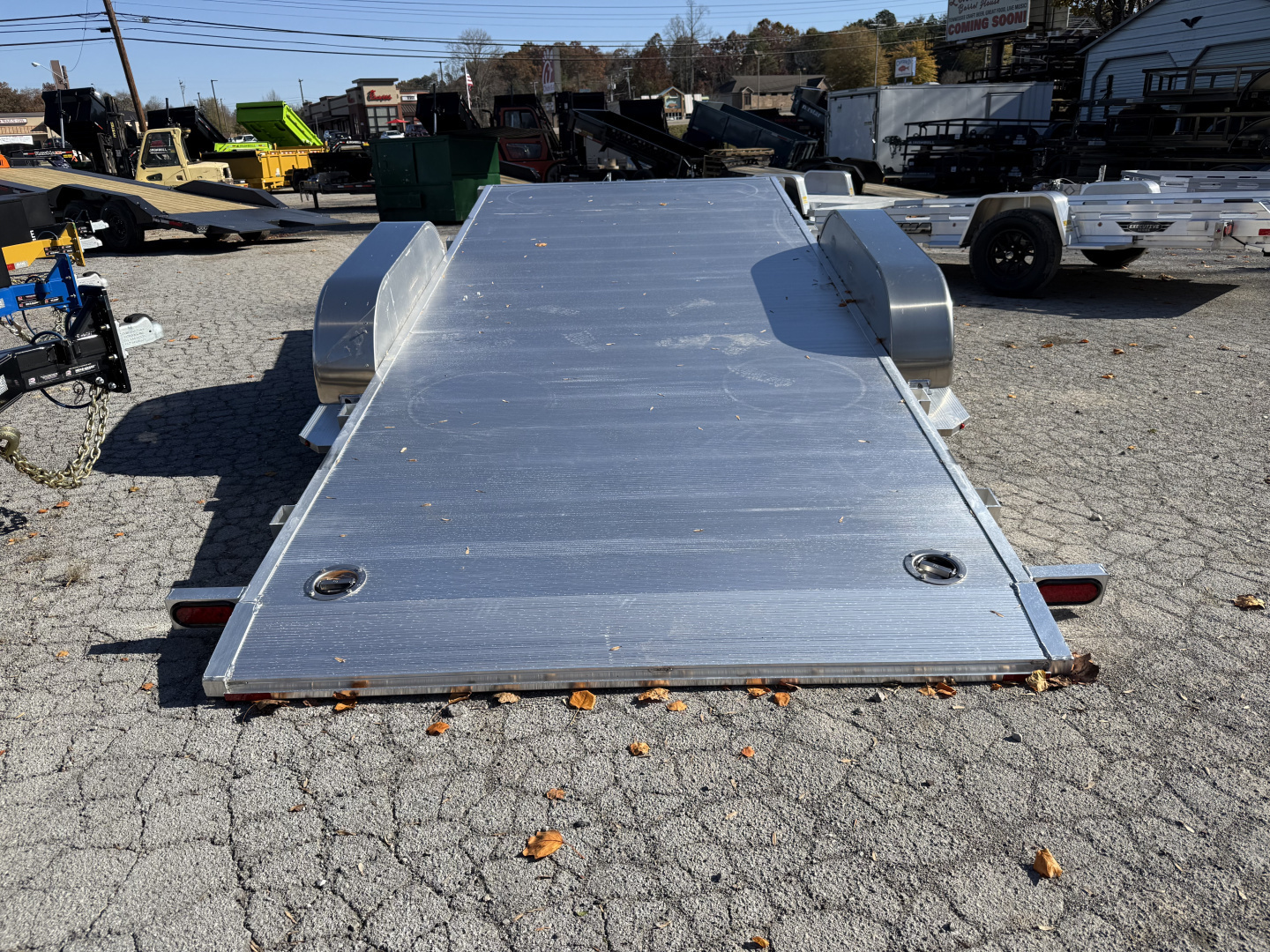 New 2026 Aluma 8216 TILT-TA-EL-RTD W/ SPARE Car Hauler