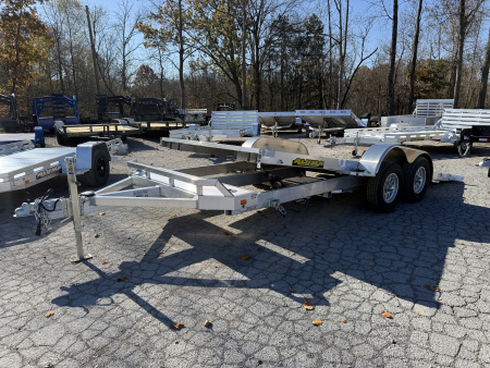 New 2026 Aluma 8216 TILT-TA-EL-RTD W/ SPARE Car Hauler