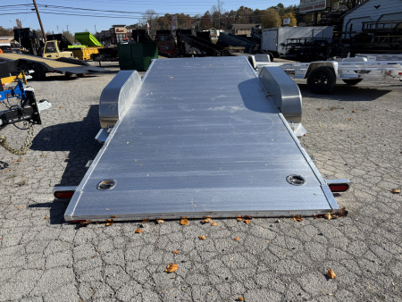 New 2026 Aluma 8216 TILT-TA-EL-RTD W/ SPARE Car Hauler