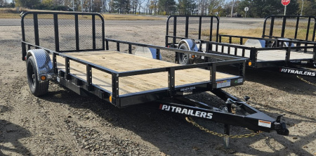 New 2026 PJ TRAILERS 14' x 77 in. Single Axle Channel (U7) Utility Trailer