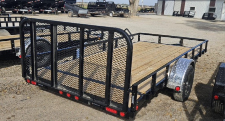 New 2026 PJ TRAILERS 14' x 77 in. Single Axle Channel (U7) Utility Trailer