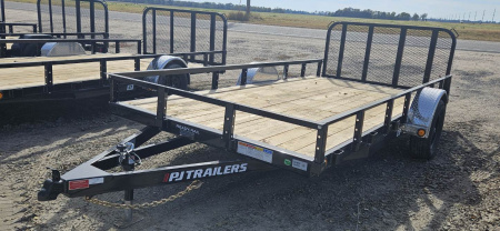New 2026 PJ TRAILERS 14' x 77 in. Single Axle Channel (U7) Utility Trailer