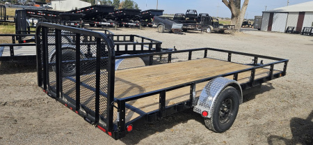 New 2026 PJ TRAILERS 14' x 77 in. Single Axle Channel (U7) Utility Trailer