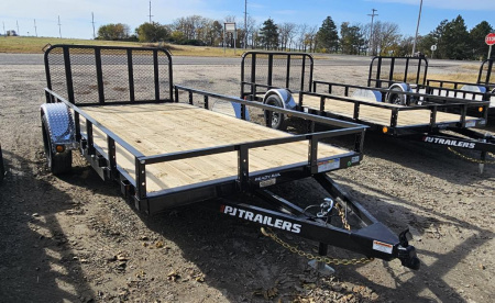 New 2026 PJ TRAILERS 14' x 77 in. Single Axle Channel (U7) Utility Trailer