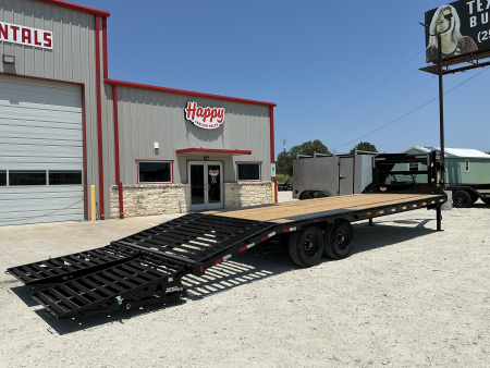 New 2026 PJ 102”x25’ Quest Gooseneck Flatbed w/ Singles – LQ