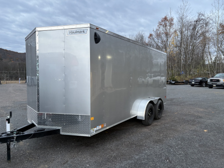 New 2026 Haulmark 7x16 Haulmark Passport Deluxe with 6'6  Interior Height and Rear Ramp Cargo / Enclosed Trailer
