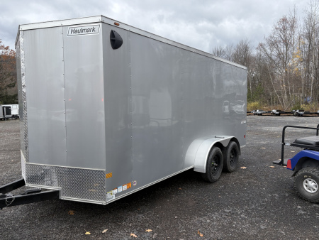 New 2026 Haulmark 7x16 Haulmark Passport Deluxe with 6'6  Interior Height and Rear Ramp Cargo / Enclosed Trailer