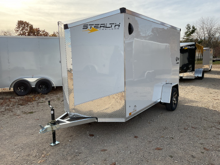 New 2026 Stealth Trailers 6X12 ALL ALUMINUM 78  INTERIOR HEIGHT W/ RAMP DOOR Cargo / Enclosed Trailer