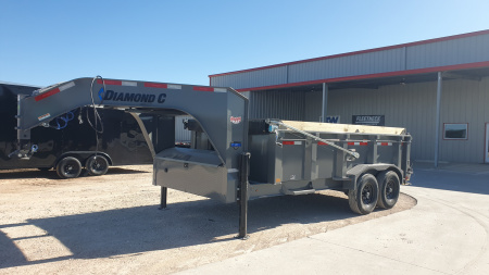 New 2026 Diamond C 82"x14' GN HD Low Profile Telescopic Dump w/ 32" Sides - LPT-GN207 Pacesetter Edition