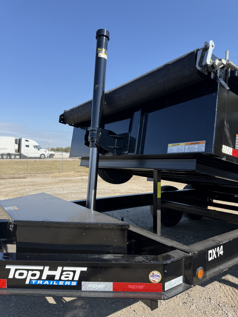 New 2026 Top Hat Trailers DX14-14x83 Telescopic Lift Dump Trailer