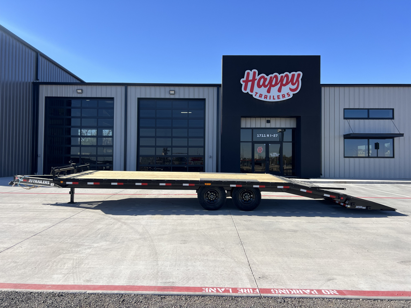 New 2026 PJ 102"x24' BP 8" I-Beam Deckover Trailer – F8