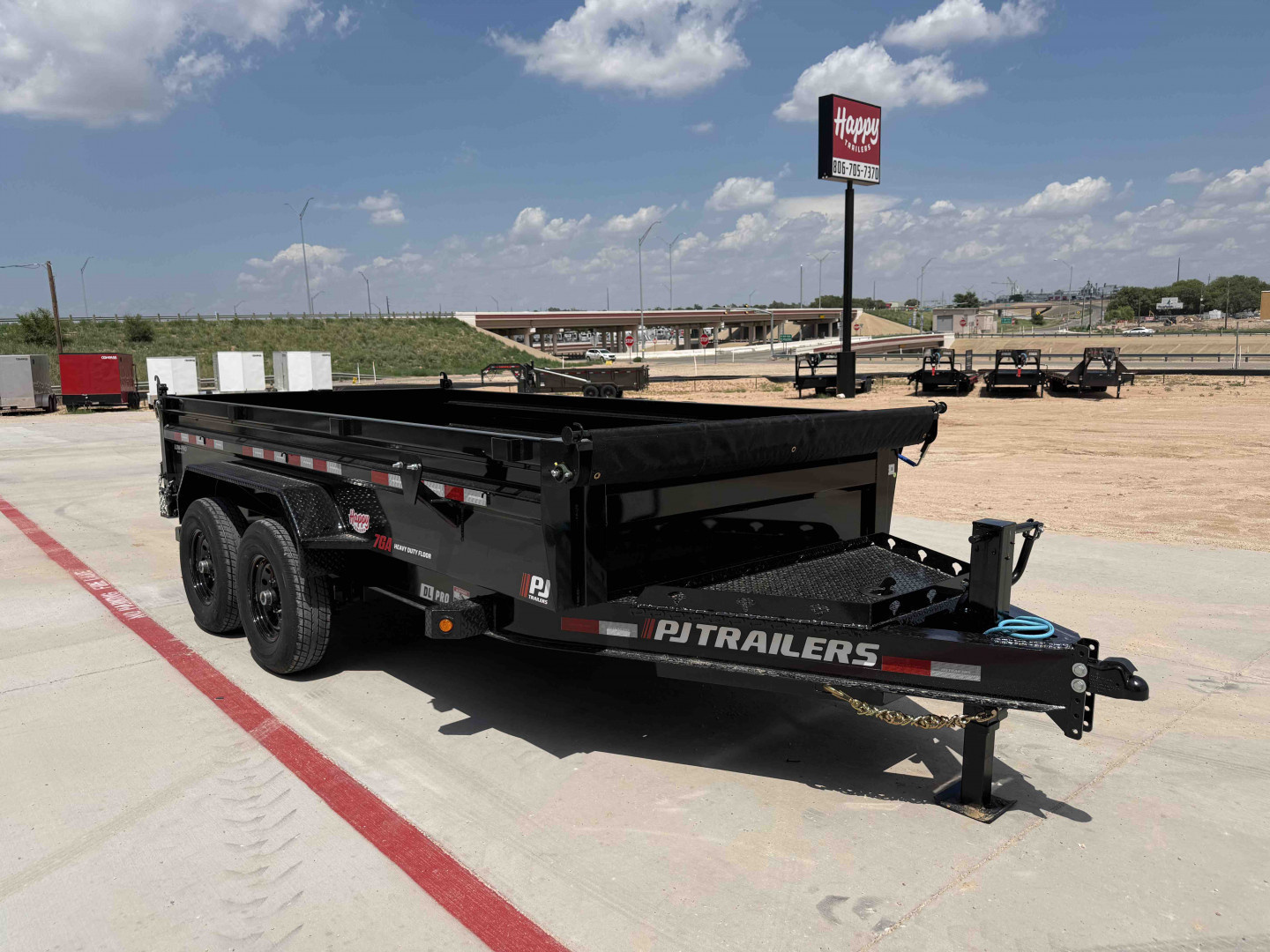 New 2026 PJ 83"x14' BP Tandem Axle Low Pro Dump w/ 24" Sides – DL