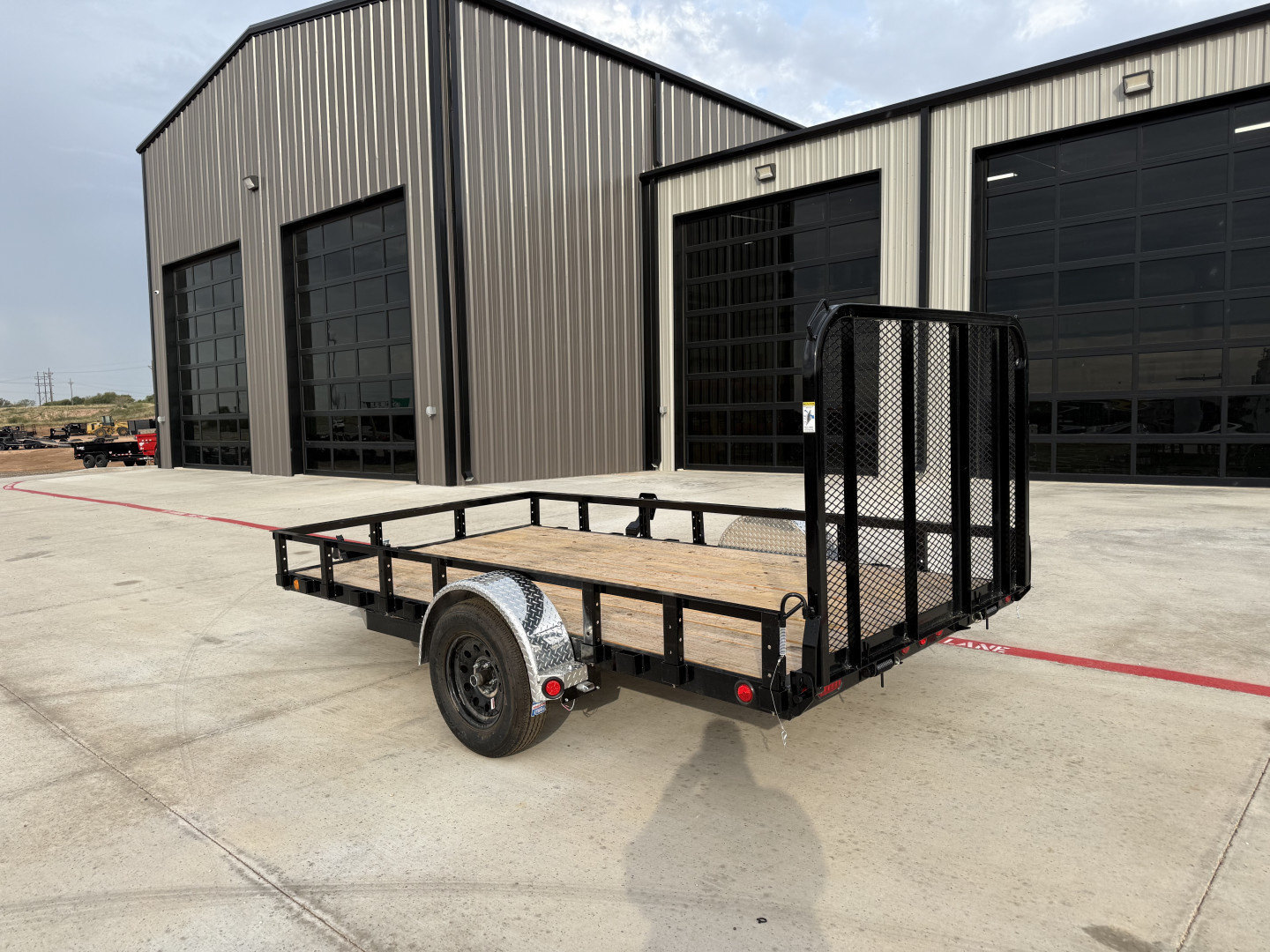 New 2026 PJ 77"x12' Single Axle Utility Trailer - U7